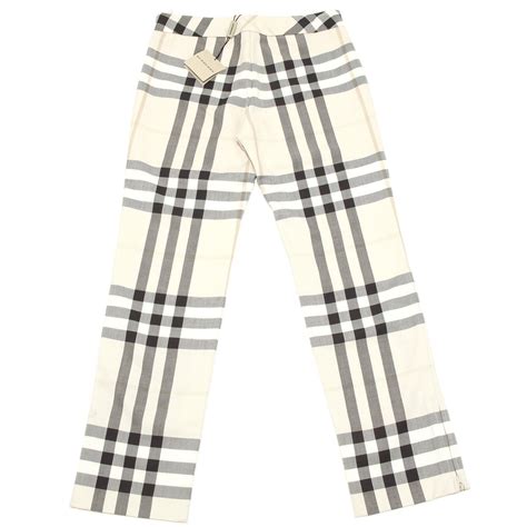 burberry pantaloni cotone